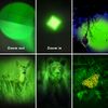 RaySoar 4 Pack Green Light Flashlight, 3 Mode Green LED Flashlight, Green Light for Night Observation