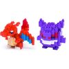 Nanoblock - 2 Sets Bundle - Charizard (Lizardon in Japan) and Gengar - Adjustable Pokemon Characters (Japan Import)