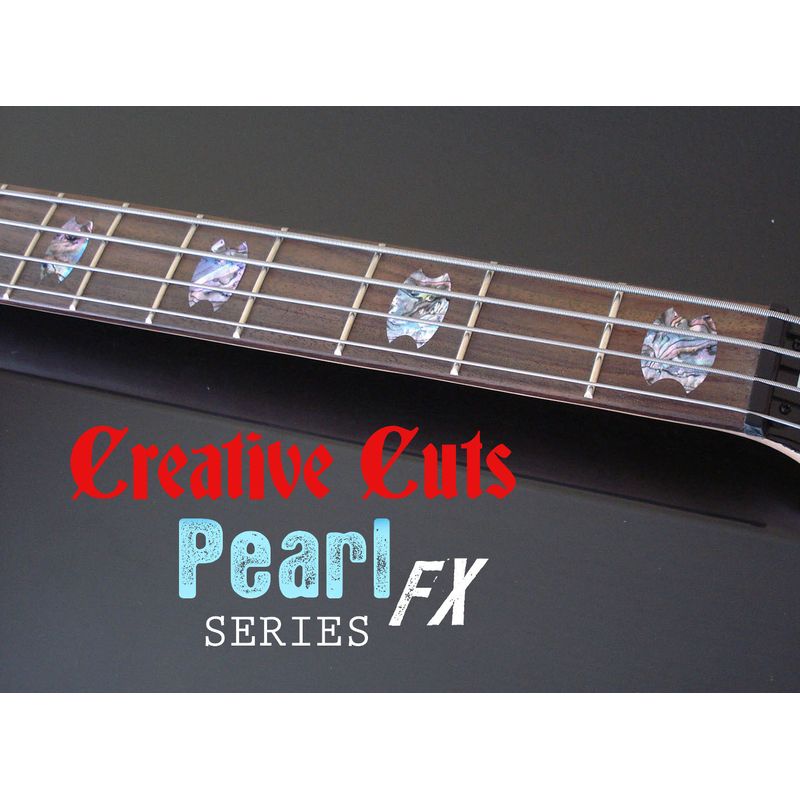Gitaar fretboard sticker - Gitaar versiering - sticker chroom - personaliseer je