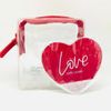 Estee Lauder Transparent Lipstick Bag with Love Shape Mirror, New & Authentic!!!