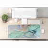 Woutay Desk Mat,Green Marble,Keyboard Pad,Gaming Mouse Pad