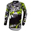 O'Neal 0008-802 Mens Element Attack Jersey (Black/Hi-Viz, Small)