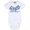 Scorpio Baby Onesie (12, White/Orange)