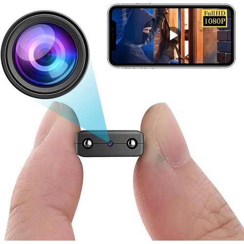 Smallest Wireless WiFi Camera,HD1080P Spy Camera Hidden Camera,Mini HDVdeo Baby Monitor,Nanny Cam with Night Vision,Motion Detection,Cloud Storage for Security with iOS Android APP for Outdoor/Indoor
