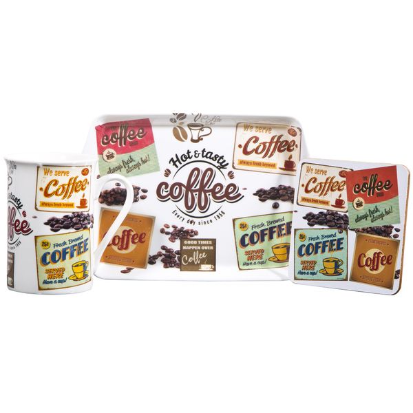 Home Essentials Vintage Coffee 3 PC GB