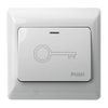 Visionis VIS-7030 White Wide Push to Exit Button Indoor Only for Access Control Release NC COM and NO Outputs