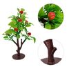 CHENYU 22Pcs Miniature Plastic Trees Cake Topper Set - Rainforest Trees, Mini Dinosaur Figures, Crafts Landscape Construction Model