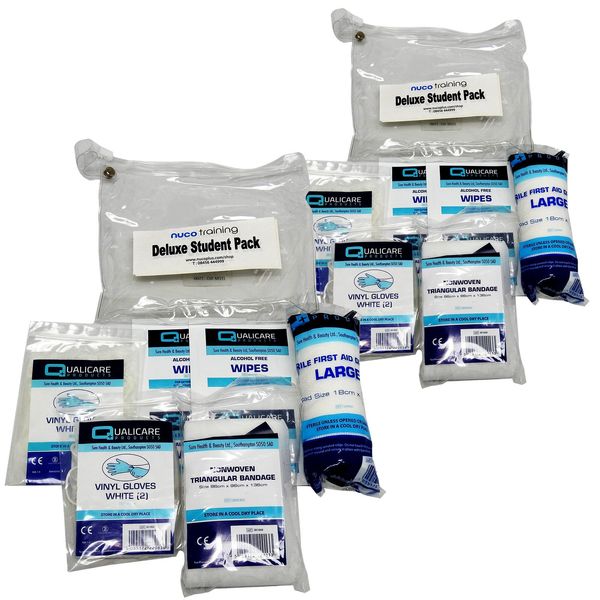 Qualicare Professional Deluxe Student Training Medical First Aid Kit Single Pack - Twin Pack