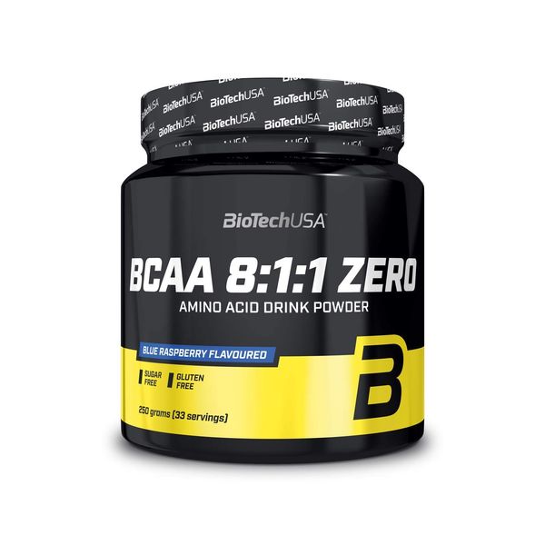 BioTechUSA Bcaa 8:1:1 Zero, Blue Raspberry, 250 g