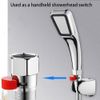 Brass Shower Head Water Flow Control Valve Universal Replacement (Red)