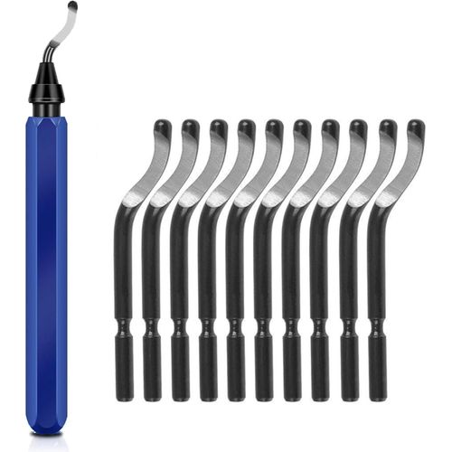 MoToNa Deburring Tool (NB1100) Deburring Bar, Deburring Rotating Reamer, Chamfering Cutter Blade Replacement Blade for Deburring Aluminum, Iron and Plastic (BS1010)