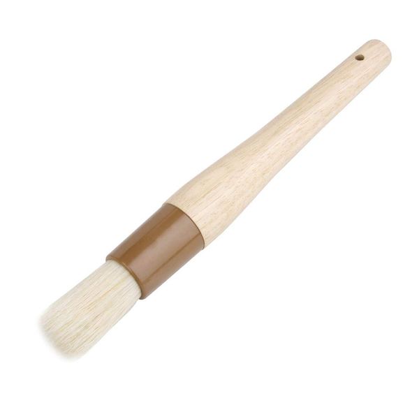 Vogue CF963 Vogue Round Pastry Brush, 45 mm Bristles, Wooden Handle