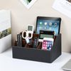 Pu Leather Desk Organizer, Multifunctiona