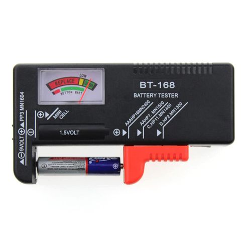 Battery Tester Monitor Small Home Battery Life Level Testers Capacity Check Tool for 9V 1.5V Batteries Battery Capacity Checker