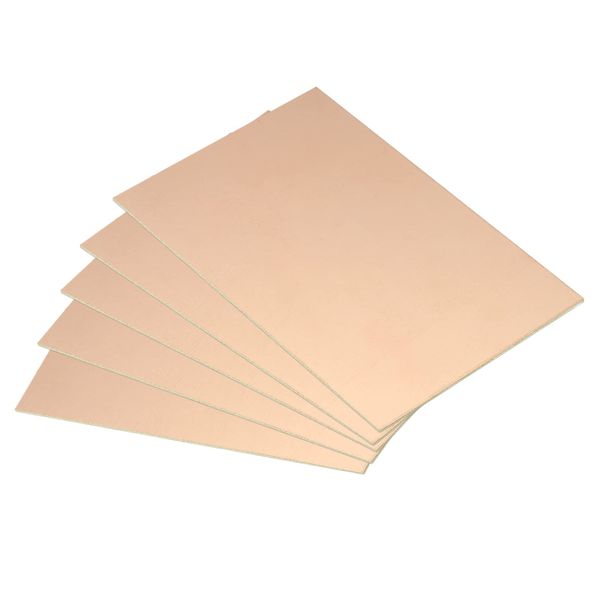 PATIKIL FR4 Single Side Copper Clad, 10 Pack 100 x 70 x 1.2mm PCB Laminate Circuit Board