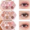 HOLD LIVE Honeycomb Diamond Eyeshadow Palette 10.8g 9 Colors Eyeshadow (601# Pink Brown)
