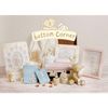 Button Corner Resin First Tooth and First Curl Set Christening Rabbit & Teddy Trinket Boxes CG752