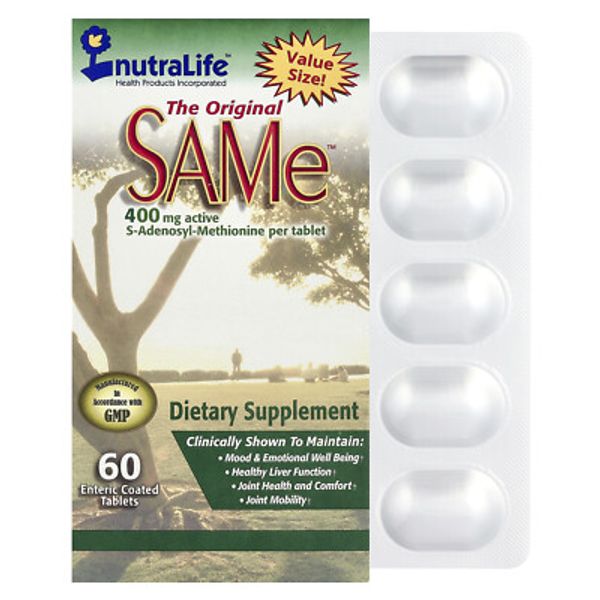 The Original SAMe™, S-Adenosyl-Methionine, 400 mg, 60 Enteric Coated Tablets