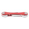 KeySmart - Compact Key Holder & Keychain Organizer (up to 8 Keys, Red)