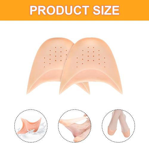 QEQSHQO Pack of 4 Toe Protectors Silicone Soft Gel Toe Caps Toe Protectors Ballet Lace Protectors Metatarsal Pads Protection for Pointe Shoes Ballet Shoes High Heel Pumps Pain Relief
