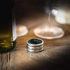 Wine Bottle Drip Ring - Stainless Steel Collar with Felt Lining - by Trixes