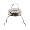 25 Silver 5mm Christmas Bauble Hangers with Caps