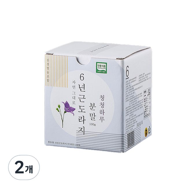 Cheongcheongharu 6-year-old bellflower root powder, 1 pc, 100g, 100g