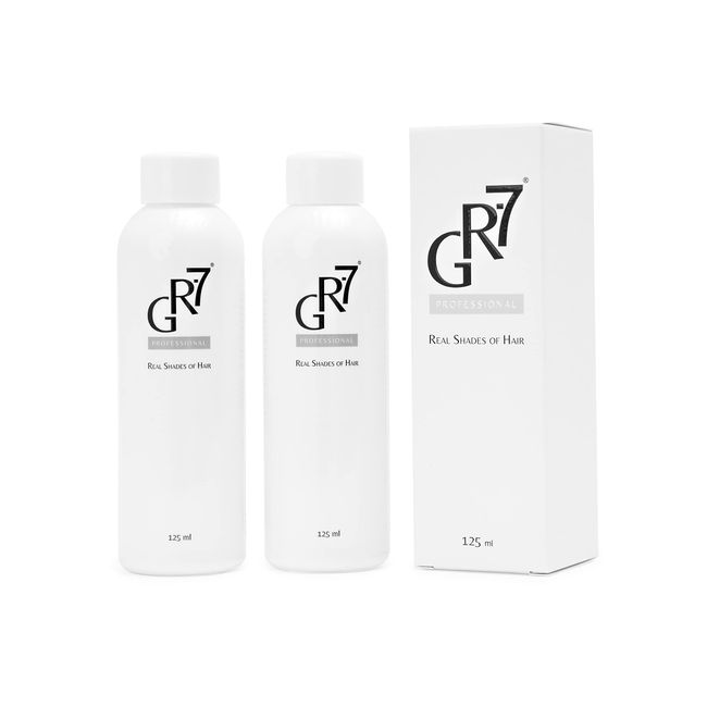 GR-7 Lotion Against Grey Hair 125ml - 2 Pieces - Anti Grey Hair Men and Women - Hair Tonic Anti Grey Hair - Grey Hair Away