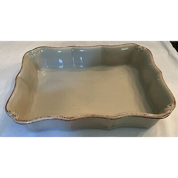 Stoneware Baking Dish 9.5 X 6.5” Scalloped Made in Portugal