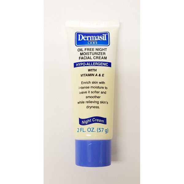 Dermasil Labs Oil Free Night Moisturizer Facial Cream 2 Fl Oz. by Dermasil Labs