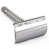Qshave - Men or Women Short Handle Classic Double Edge Lighter Travel Safety Shaving Razor, 1 Pc