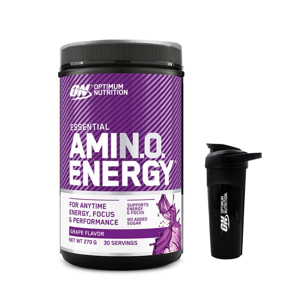 [+Shaker] Optimum Nutrition Amino Energy 270g Grape / BCAAs Natural Caffeine