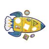 Peaceable Kingdom Shimmery Rocket Floor Puzzle