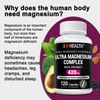 420mg Magnesium Complex Supplement + Vitamin B6,Natural Sleep and Brain Support