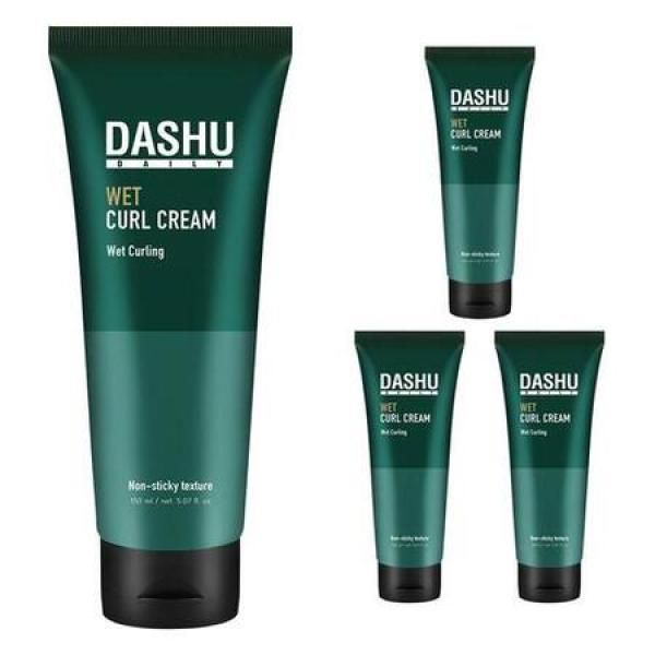 Dashu Daily Wet Hair Curl Cream Men&#39;s Wet Hair Styling 150ml 4pcs_MC