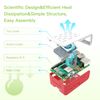 iRasptek basic kit for Raspberry Pi 5 8GB RAM with Red&White Case and Active Cooler