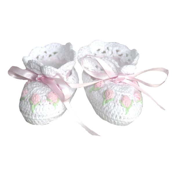 Crochet Baby Girls Booties