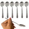 6 Pack Dominion Soup Spoons Round Stainless Steel Bouillon Spoon Table Serving