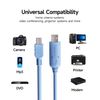IQlionco USB Type A to USB Type Mini B, Console Cable with FT232 Chipset (Blue,6FT)