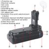 DSTE® Pro BG-E14 Vertical Battery Grip for Canon EOS 70D SLR Digital Camera as LP-E6