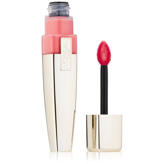 L'Oreal Paris Colour Caresse Wet Shine Lip Stain, Rose On And On, 0.21 Ounces