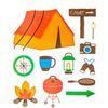Camping Tent Camp Stickers - 2 Sheets Scrapbooking
