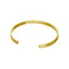jewellerybox Gold Plated Sterling Silver Plain 70mm Bangle