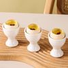 4 Pcs Egg Cup Set, Ceramic Egg Cup Holder, Soft Boiled Egg Cups, Easter Egg Cup Egg Topper or Soft Boiled Eggs and Raw Boiled Egg Brunch Egg Cups