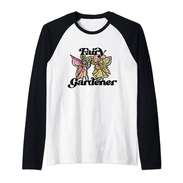 Fairy Gardener Cute Faeries Raglan Baseball Tee
