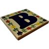 2 pcs Bouquet Talavera Clay House Letter B
