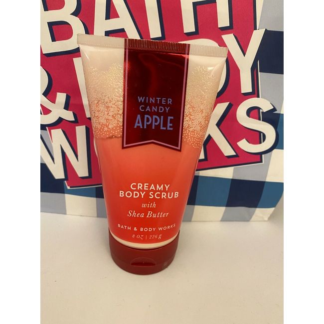 Bath & Body Works Winter Candy Apple Creamy Body Scrub with Shea Butter 8 oz