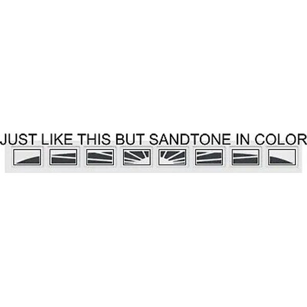 HOLMES Garage Doors SANDTONE SUNSET 505  Window Inserts/Short Panel  Set of 8