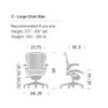 Classic Aeron Size C Seat Frame Replacement W/ Foam