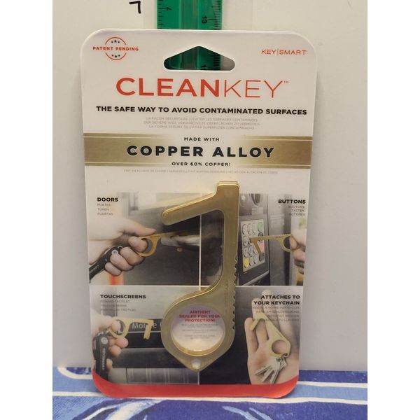 Key Smart Clean Key Copper Alloy Attaches to Your Keychain